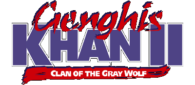 Genghis Khan II Clan of the Gray Wolf logo for Super Nintendo